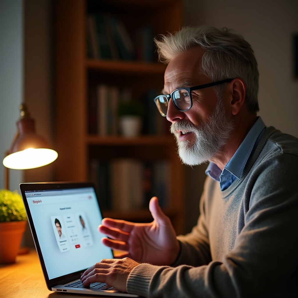 Persona en una llamada de video configurando el software de facturación junto a un asesor